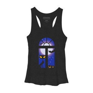 Women's Design By Humans Halloween Mood By CuckooParrot Racerback Tank Top - 1 of 3