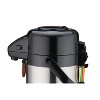 Winco Stainless Steel Lined Airpot, 3-Liter, Push Button With 4 color tags - 3 of 4