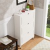 ORRD Narrow Shoe Storage Cabinet with 3 Flip Drawers, Slim Freestanding Shoe Rack for Entryway - 2 of 4