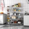 NicBex 82.00" 6-Tier Bookshelf with Adjustable Shelves & Wheels Bookcases for Living Room Home Office - 2 of 4