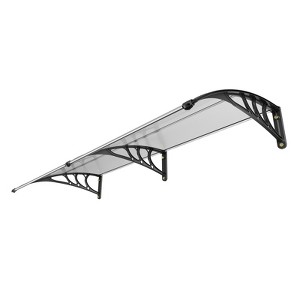 VEVOR Window Door Awning Canopy 40" x 80", UPF 50+ Polycarbonate Entry Door Outdoor Window Awning Exterior, Front Door Overhang Awning - 1 of 4