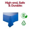 Smarty Had A Party 54" x 108" Navy Rectangular Plastic Tablecloths - 96 pcs - 4 of 4