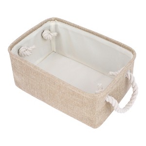 REGALWOVEN Cotton Collapsible Lightweight Sturdy Open Storage Bins 3 Pcs - 1 of 4