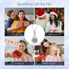 Moissanite Infinity Necklace for Women, 1 Carat Dainty Pendant with 925 Sterling Silver Chain for Wife, Mother, Girlfriend Christmas Gifts - 3 of 4