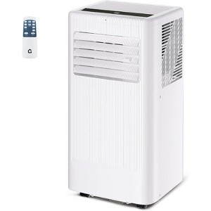Acekool 8,000 BTU Portable Air Conditioner, 3-in-1 AC Dehumidifier Fan, Remote, Timer, LED Display, for Rooms up to 420 Sq. Ft, White - 1 of 4