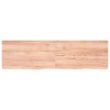 vidaXL Bathroom Countertop Light Brown 70.9 in.x19.7 in.x(0.8 in.-1.6 in.) Treated Solid Wood - 3 of 4