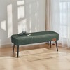 Bench for Entryway Bedroom, End of Bed Bench, Ottoman with Storage Synthetic Leather with Stitching Loads 660 lb - 2 of 4