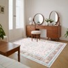 Non Slip Machine Washable Runners Ultra Thin Indoor Foldable Print Carpet Vintage Retro Floral Medallion Floor Cover - 3 of 4