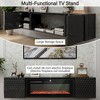 80" MDF Floating TV Wall Mount Stand with High Weight Capacity, Hidden Cable Management, and Large Storage Shelf for Living Room - 4 of 4