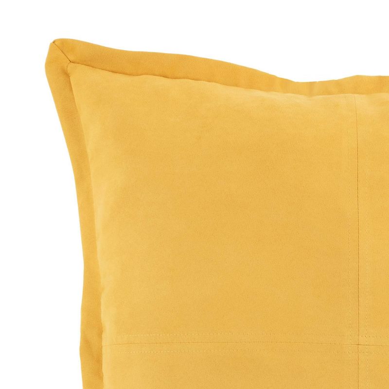 20"x20" Oversize Faux Suede Square Throw Pillow - Lush Décor, 4 of 7