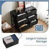 SKRAN Dresser For Bedroom With 6 Fabric Drawers, Wide Chest Of Drawers With Metal Frame, Storage Dresser Organizer Unit For Living Room - 4 of 4