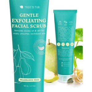 Tree To Tub Gentle Exfoliating Face Wash & Cleanser for All Skin Types-Biodegradable Micro-Exfoliators & Salicylic Acid for Radiant, Even-Looking Skin - 1 of 4