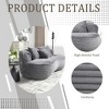 Runesay Dark Gray Bean Bag sofa Lazy Sofa for Adults and Kids - 3 of 4
