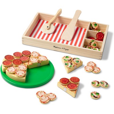 Details about   PIZZA TOYS Kids Play Food Wooden Making Toy Set Pretend Play Kitchen TOP BRIGHT 