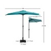 WestinTrends 9 Ft Half Market Patio Umbella with Square Concrete Base - 2 of 4