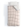 Deny Designs Cocoon Design Retro Warped Grid Comforter and Pillow Sham Set Black - 2 of 4