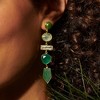 Ross-Simons Multi-Gemstone and 5.25 ct. t.w. Prasiolite Drop Earrings in 18kt Gold Over Sterling - 3 of 4