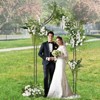Tangkula Garden Arbor Gothic Style Decorative Metal Garden Arch Outdoor Patio Pergola for Vine Rose Climbing - 3 of 4