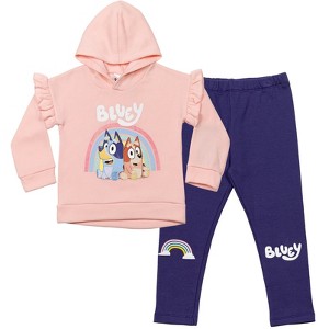 Bluey Girls Fleece Hoodie and Leggings Outfit Set Toddler - 1 of 4
