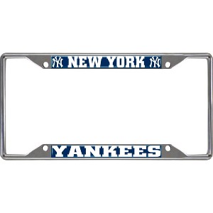 MLB New York Yankees Stainless Steel License Plate Frame - 1 of 3