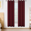 Plaid Printed Curtain - Decorative Window Drapes for Living Room, Bedroom & Kitchen. Lightweight, Easy to Hang & Adds Timeless Style to Any Space - 2 of 4