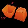 Unique Bargains Coffee Shop Decor Square Plastic Flower Plant Pots 10 Pcs - 2 of 4