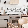 Calories Don't Count In This Kitchen Metal Wall Art – Home Office and Living Room Decoration - 2 of 4