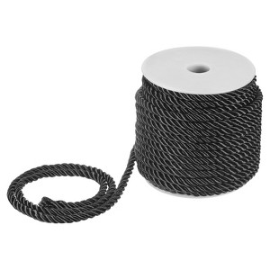 Unique Bargains Soft Polyester Twisted Silk Decorative Craft Cord Trim Cord Rope 22 Yards 1 Pc - 1 of 4