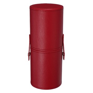 Unique Bargains PU Leather Dustproof Pencil Toothbrush Cosmetic Brush Holder - 1 of 4