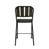 Cole Reclaimed Solid Wood Counter Chair in Brown with Black Metal Frame - 4 of 4