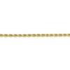 Black Bow Jewelry 3.25mm 10k Yellow Gold Diamond Cut Solid Rope Chain Anklet or Bracelet - 2 of 4