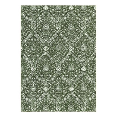 Machine Washable Area Rug Low Pile Vintage Printed Ultra-Thin Non Slip Rugs Stain Resistant Foldable Indoor Carpet for Living Room Bedroom