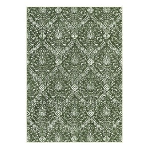 Machine Washable Area Rug Low Pile Vintage Printed Ultra-Thin Non Slip Rugs Stain Resistant Foldable Indoor Carpet for Living Room Bedroom - 1 of 4