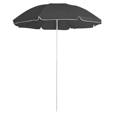 Garden Parasol Sand 100% Polyester, Steel 70.9 in diameter  vidaXL