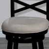 24" Counter Height Swivel Stool Modern Dining Chairs Bar Chairs X-Backrest Chair Armless Stool - 2 of 4