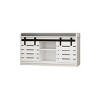 KWPZQEB Modern Shoe Storage Bench, Enterway Bench with Padded Seat Cushion, Shoe Organizer with 2 Sliding Doors, Shoe Cabinet for Hallway, Entryway - 3 of 4