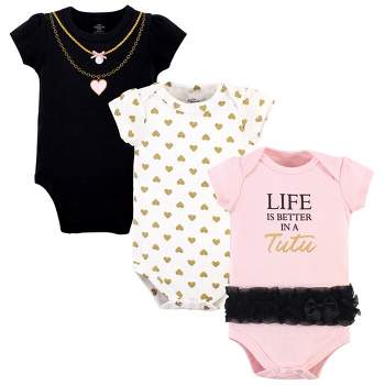 Little Treasure Baby Girl Cotton Bodysuits 3pk, Life In Tutu