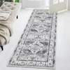 Washable Vintage Medallion Rug Non Slip Low Pile Rug Soft Oriental Throw Floor Cover Foldable Indoor Carpet for Living Room Bedroom Playroom Nursery - 4 of 4