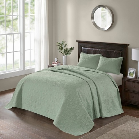 Vancouver Quilted Coverlet Set (Full/Queen) Seafoam - 3-Piece : Target