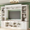 Kumasinova 108"W x 80"H On-Trend Entertainment Wall Unit Set with Ample Storage Space,Oversized TV Stand for TV up to 70" for Living Room - 2 of 4