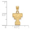 Black Bow Jewelry 14k Yellow Gold Texas Tech Red Raiders NCAA Small Pendant - 2 of 3