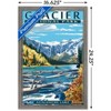 Trends International Lantern Press - Glacier National Park, Avalanche Lake Framed Wall Poster Prints - 3 of 4