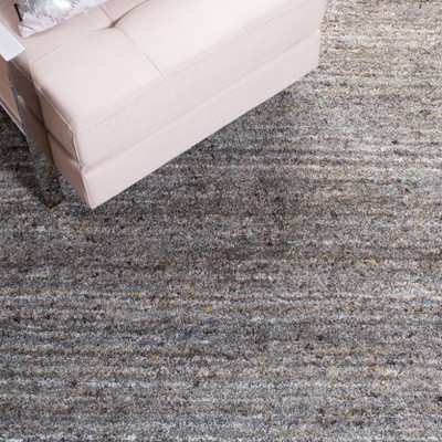 Gray 4' x 6' Handmade Tufted Wool Rectangular Rug