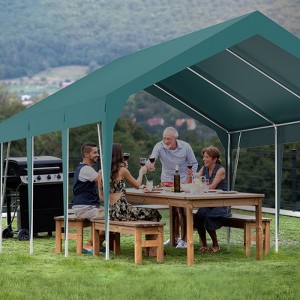 Heavy Duty Carport - 13x20 FT Portable Garage, Waterproof & UV Protected Car Canopy, for Cars, Boats, and Storage - 1 of 4