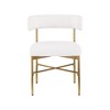 Meridian Furniture,Rivage Durable Linen Textured Fabric Dining Chair, Set of 2 - 3 of 4