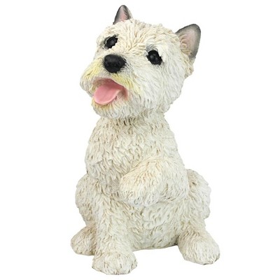 Design Toscano West Highland Terrier Puppy Dog Statue - White