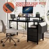 UPHA 47-inch Computer Desk with power outlet,Monitor Stands - 4 of 4