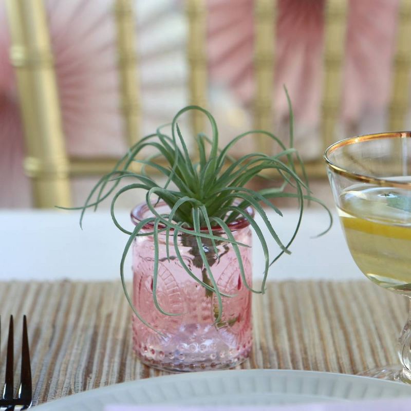 12ct Vintage Glass Tea Light Holder Pink, 5 of 7