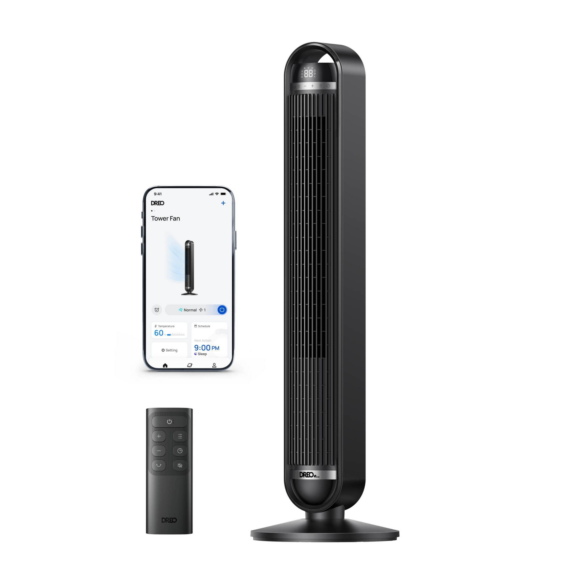 DREO Cruiser Pro DC Smart Tower Fan Black