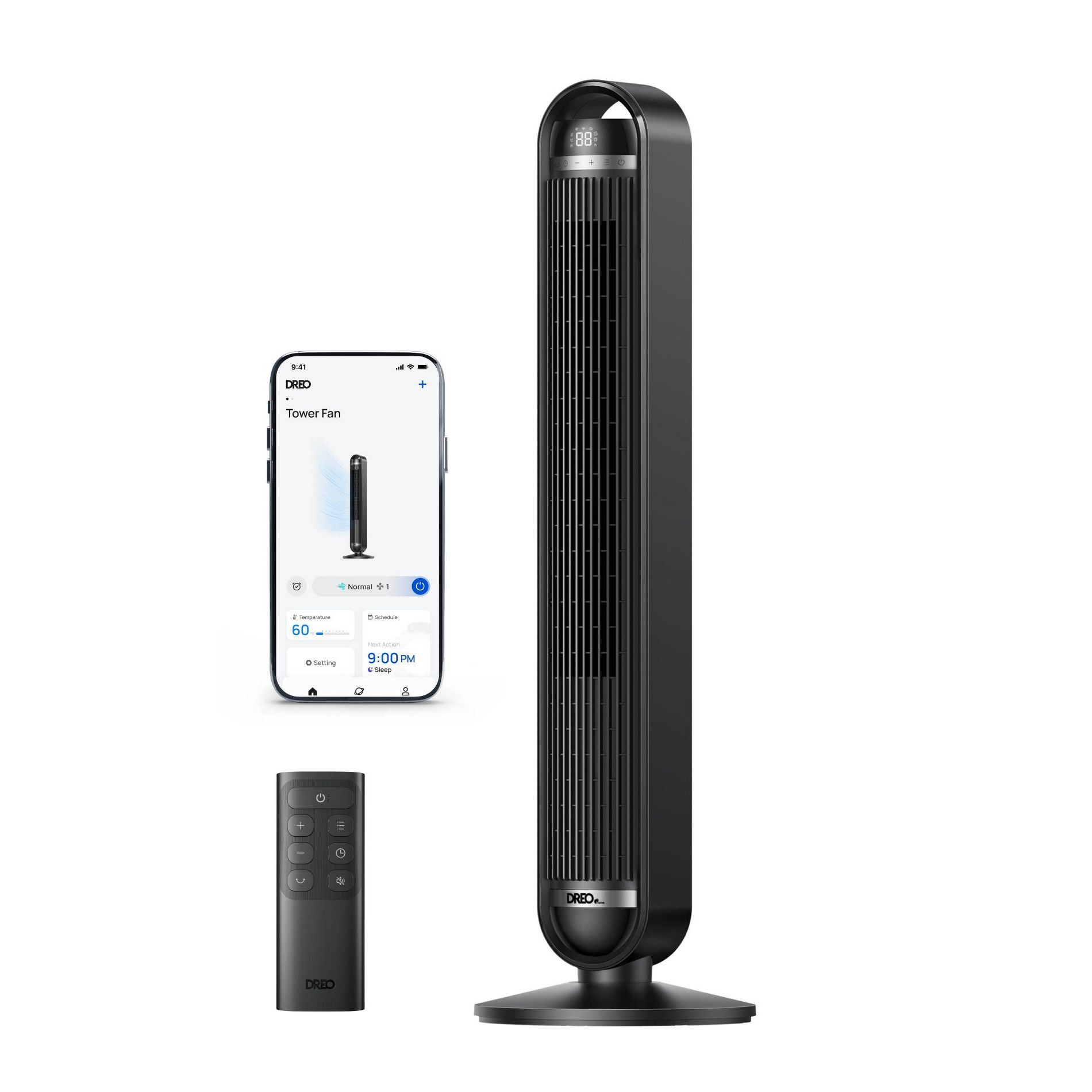 Dreo Cruiser Pro DC Smart Tower Fan Black